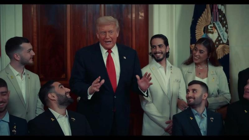 President Trump welcomes freed hostages to the White House, November 24, 2025 — part of the hostage-recovery mission John Coale now leads (Official White House video still)