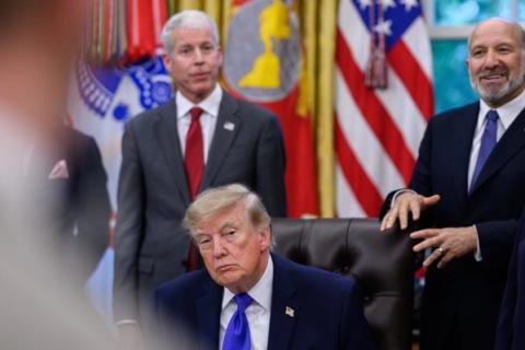President Trump makes an announcement on steel in the Oval Office, Monday, September 28, 2026 — Mesabi Metallics Iowa mega plant (Official White House Photo by Molly Riley)