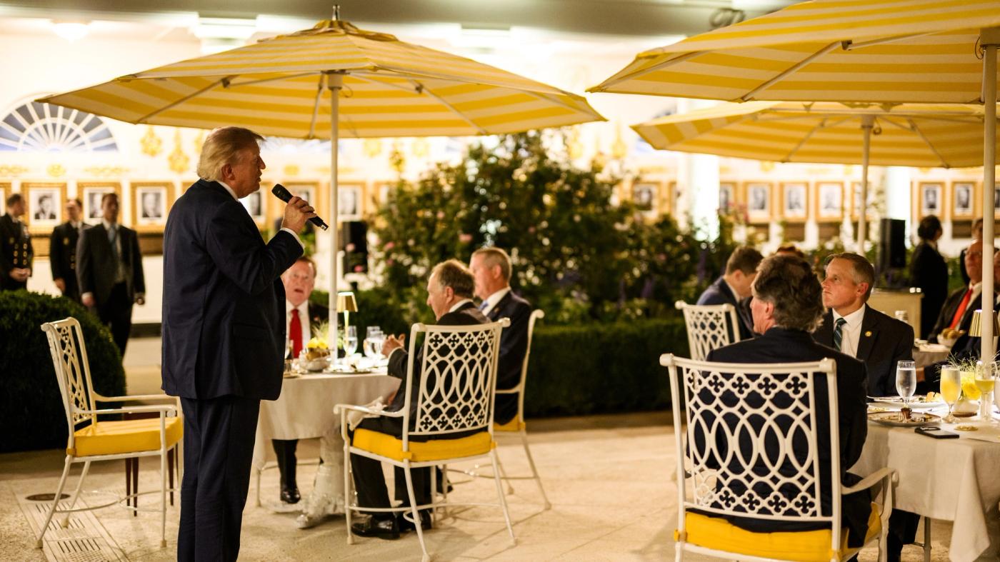 President Donald J. Trump hosts a Rose Garden Dinner for America’s hunters and fishermen while announcing new Executive Orders, Thursday, September 17, 2026. (Official White House Photo by Joyce N. Boghosian)