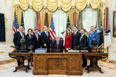President Donald J. Trump makes an announcement on Trump Accounts in the Oval Office, Wednesday, October 7, 2026. (Official White House Photo by Joyce N. Boghosian)