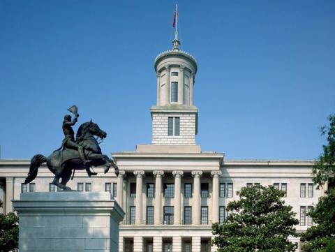Stand-in photo (between 1980 and 2006): Capitol, Nashville, Tennessee (Photo by Carol M. Highsmith, Library of Congress, public domain)