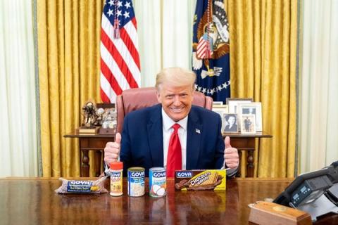 President Trump at the Resolute Desk