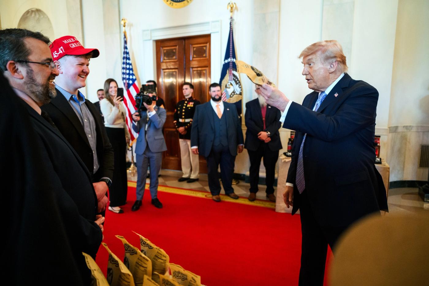 Stand-in photo (May 2026): President Donald J. Trump and SBA Administrator Kelly Loeffler greet small business owners at a Small Business Summit at the White House, May 2026 (Official White House Photo by Molly Riley / public domain)