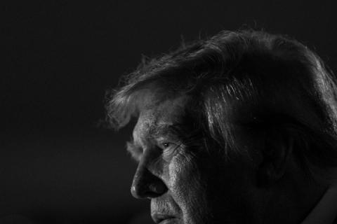President Donald J. Trump in profile during his October 10, 2026 trip (Official White House Photo by Molly Riley / public domain)