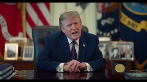 President Trump delivers Official White House address “Minimum Sentences on Fraudsters” from his desk — America First law-and-order crackdown on Medicare, Medicaid, and Social Security fraud (Official White House)