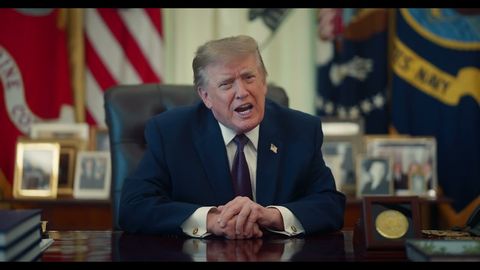 President Trump delivers Official White House address “Minimum Sentences on Fraudsters” from his desk — America First law-and-order crackdown on Medicare, Medicaid, and Social Security fraud (Official White House)