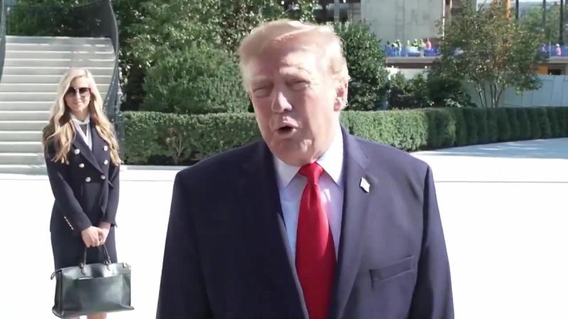 President Trump answers reporters' questions outside the White House, October 13, 2026 (still from Rapid Response 47 video)