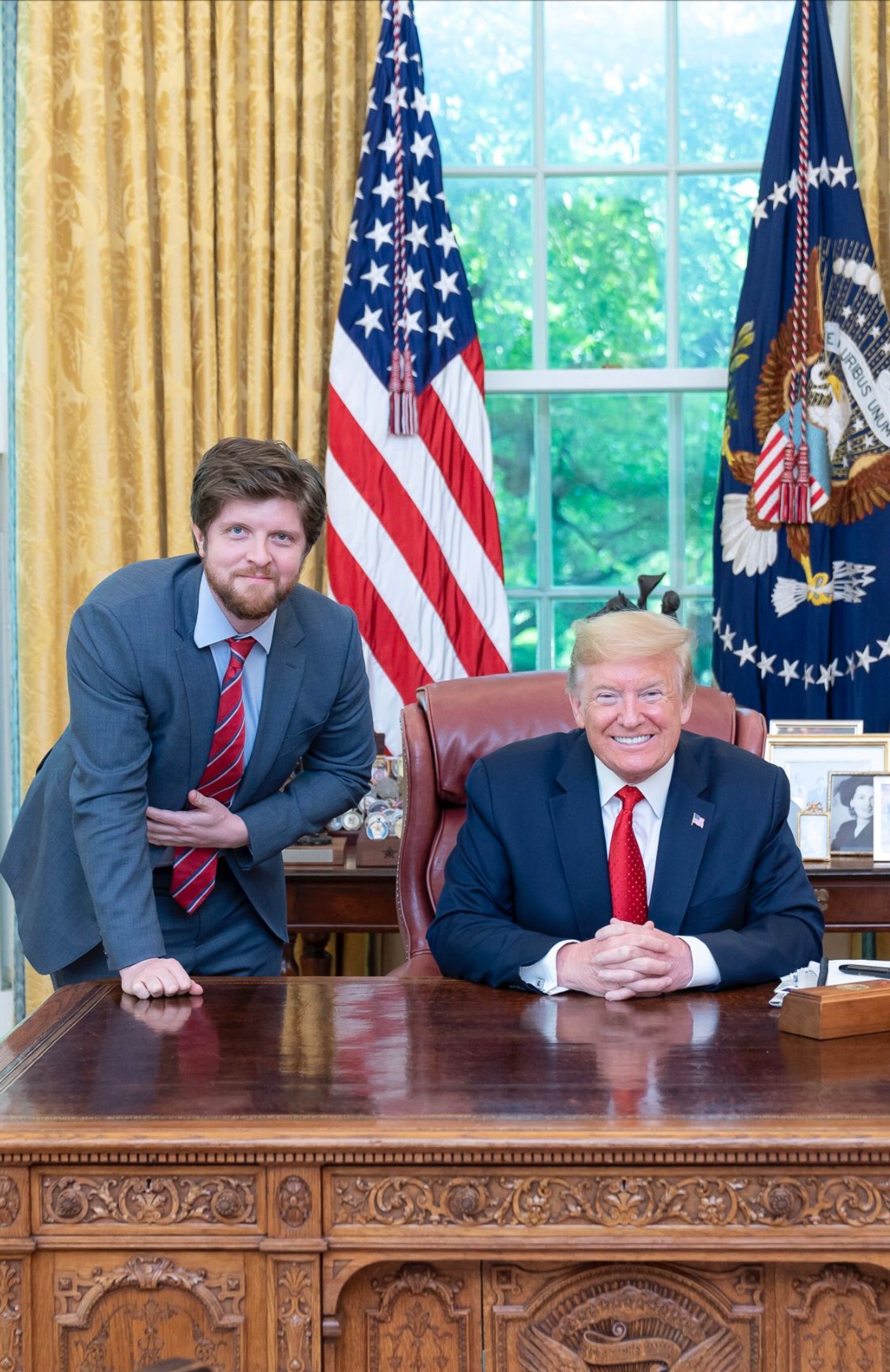 President Trump in the Oval Office