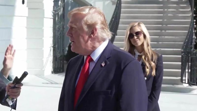 President Trump speaks to reporters outside the White House, October 13, 2026 (still from Rapid Response 47 video)