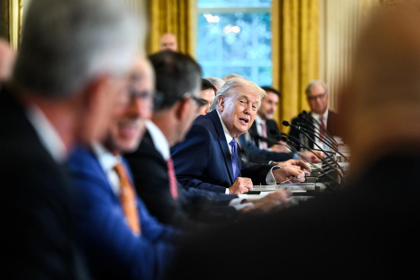 President Trump — speaking at oil and energy industry roundtable in the East Room