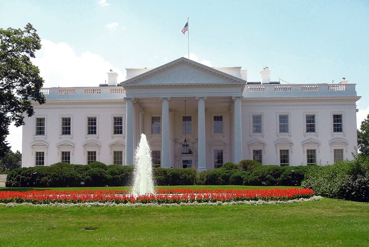White House north façade (Wikimedia Commons, public domain) — White House access is a privilege.