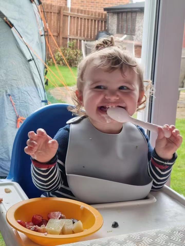 Modern earthy tones minimalist silicone weaning bibs for toddlers