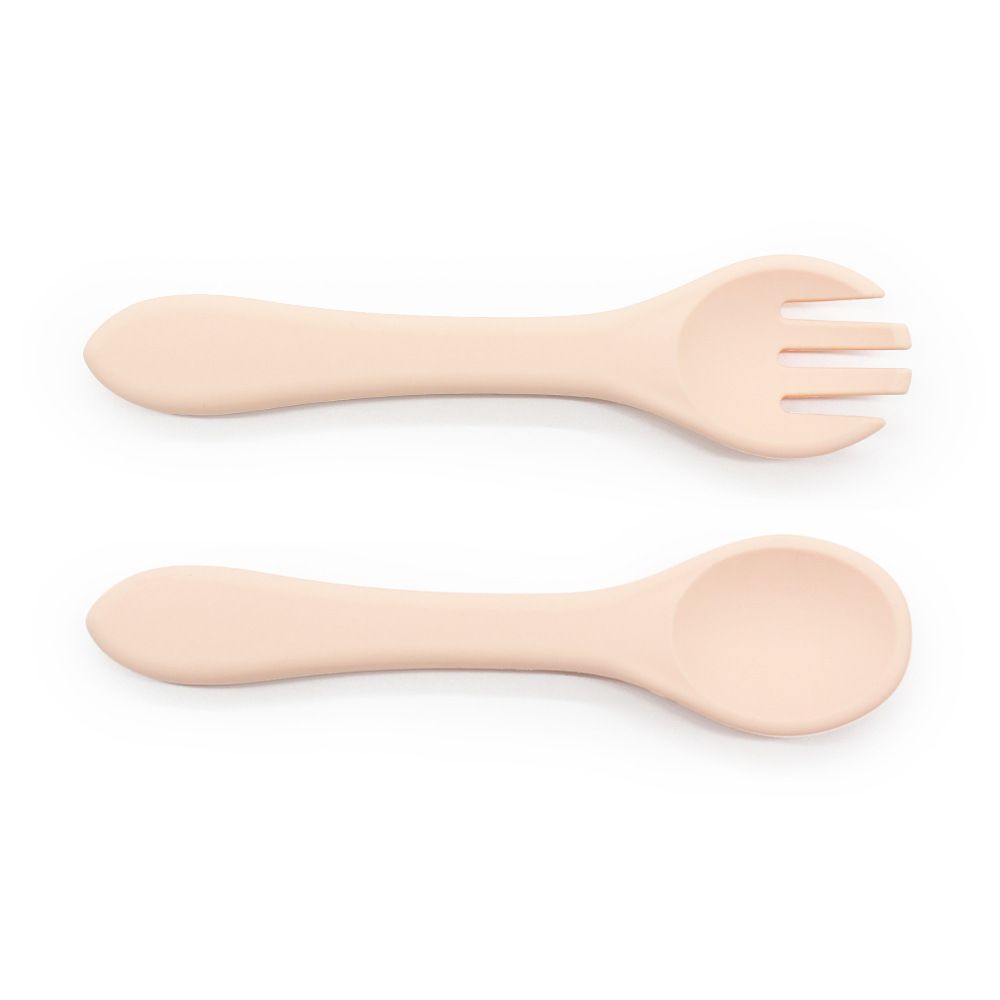 Seamless one piece silicone baby utensil set dishwasher safe