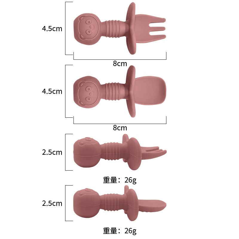 Custom OEM retail packaging for silicone BLW utensils factory direct