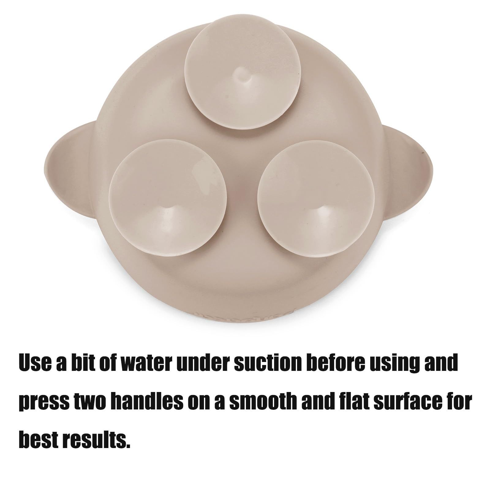 Advanced 3-point suction cup base on anti-tip thermal toddler bowl