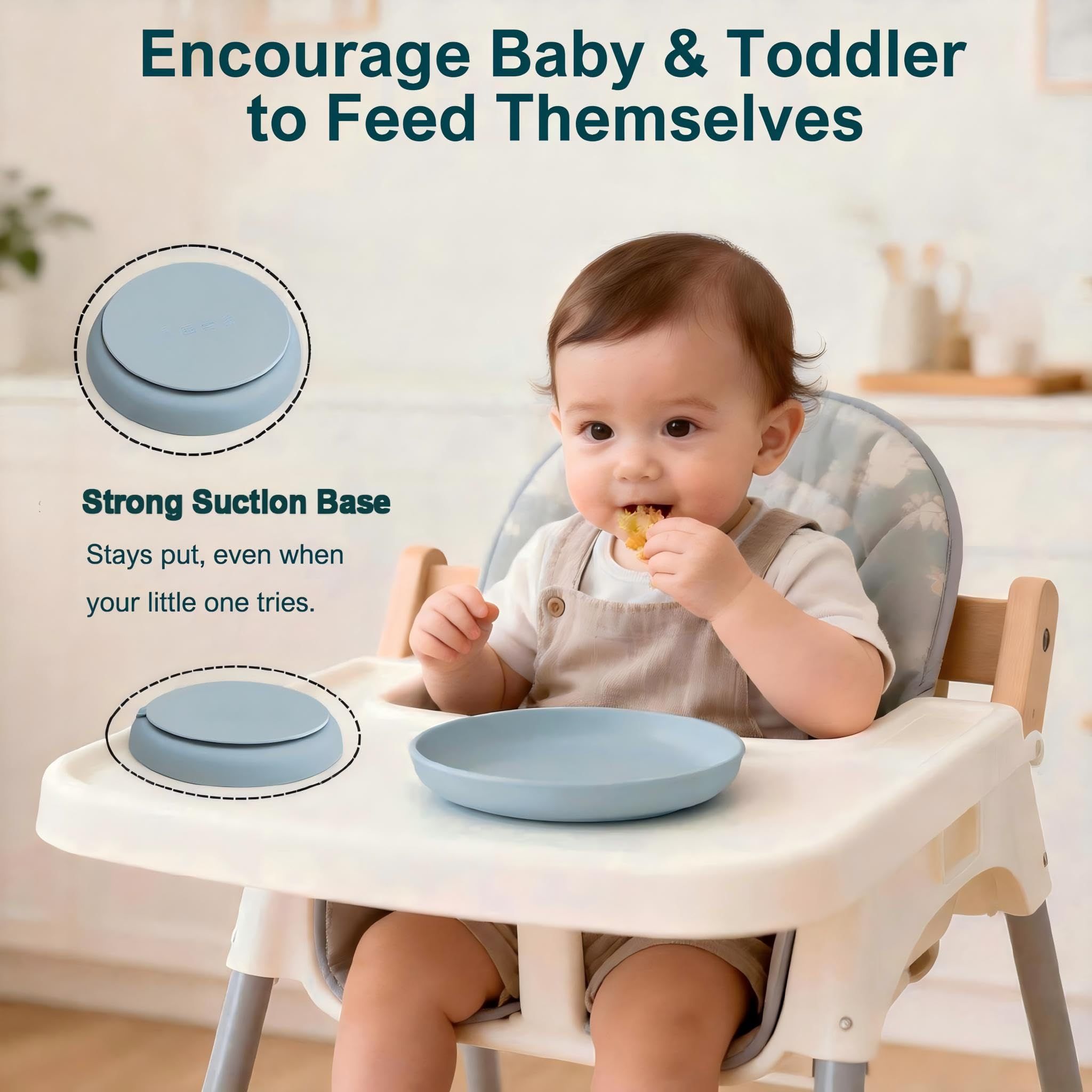 Premium BPA-free food grade silicone material safe for everyday baby feeding