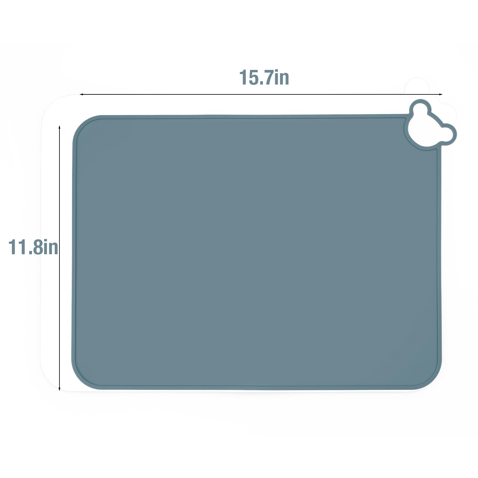 Custom silk-screen logo printing on wholesale baby placemats factory direct
