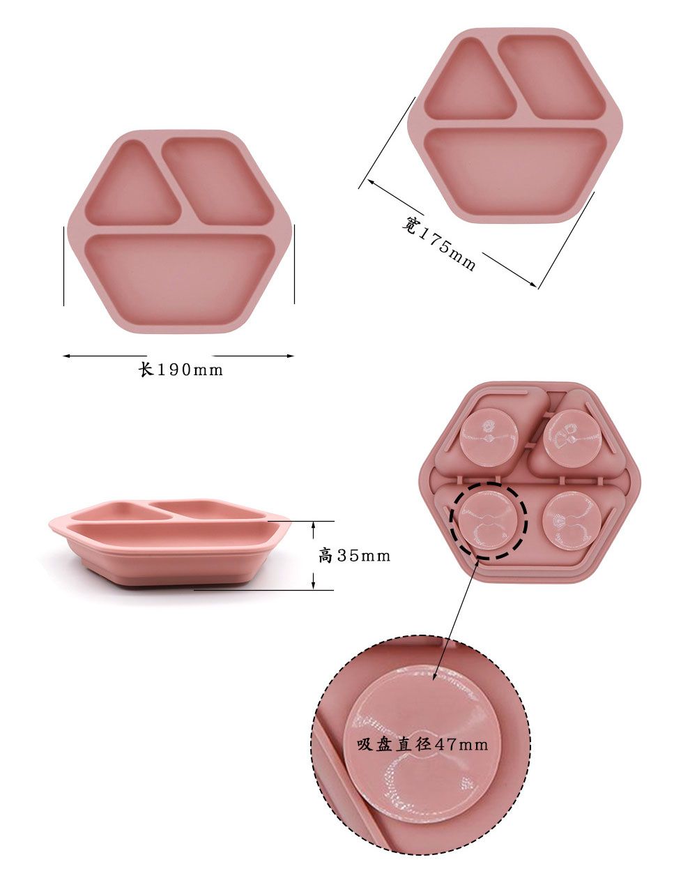 Microwave and dishwasher safe unbreakable toddler tableware factory direct