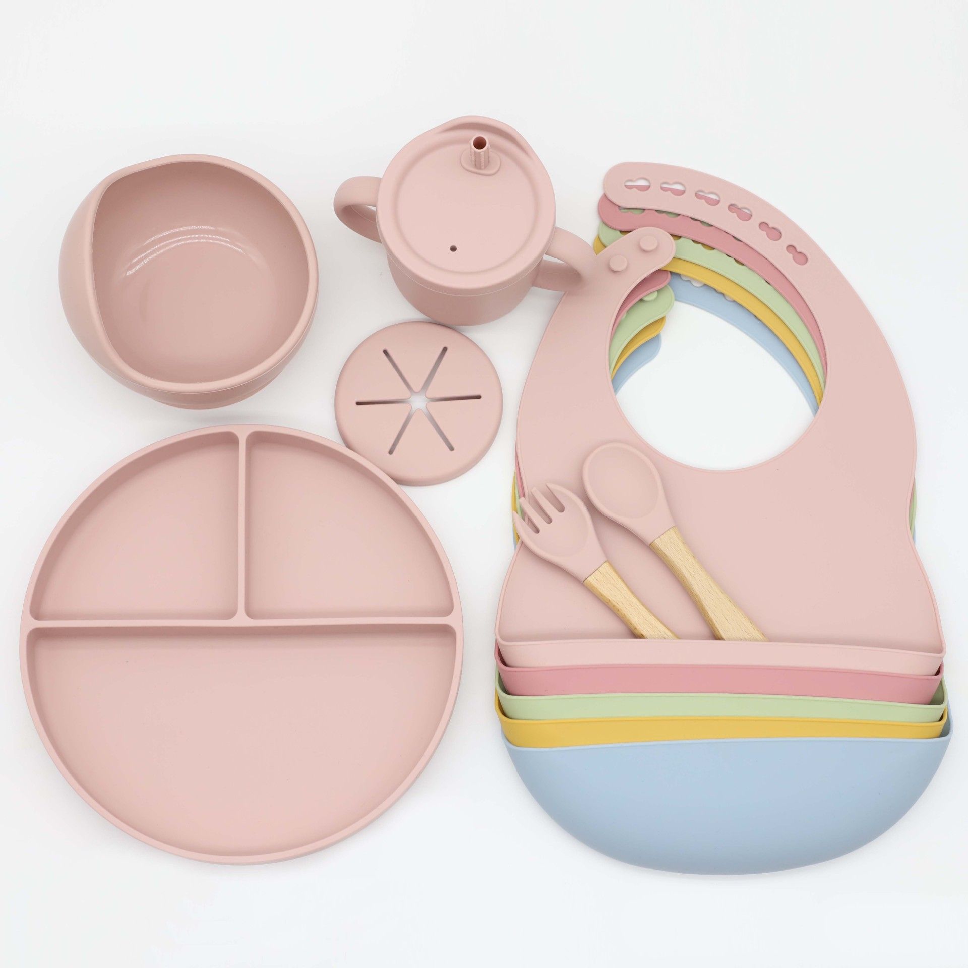 Silicone Baby Bowl with Strong Suction Base Anti-Spill Toddler Feeding