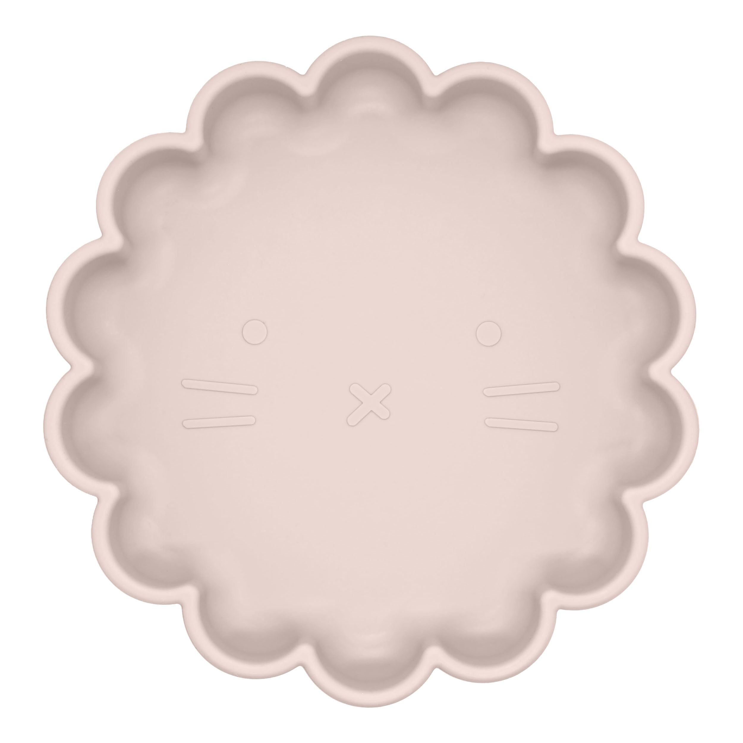 Scalloped lion mane edge on aesthetic infant dining plate