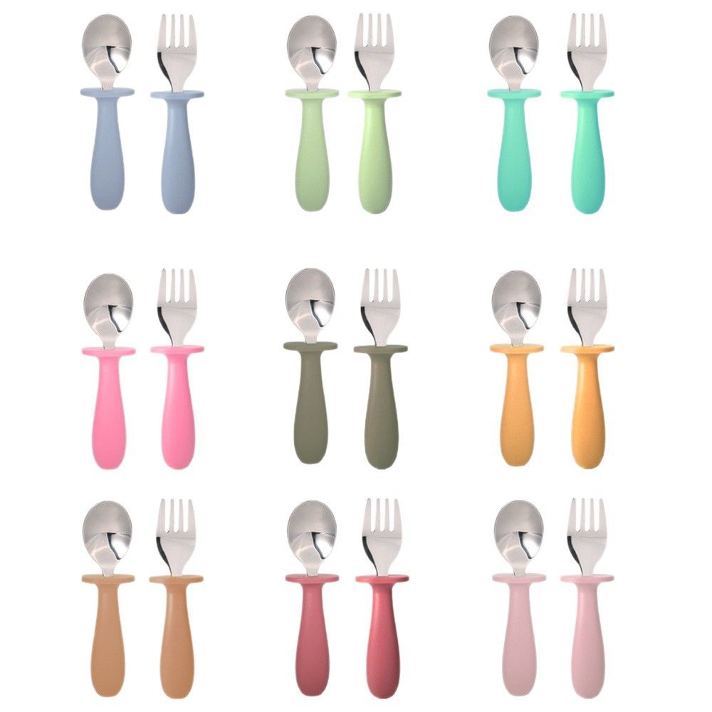 Custom OEM retail packaging for baby spoon and fork set factory direct