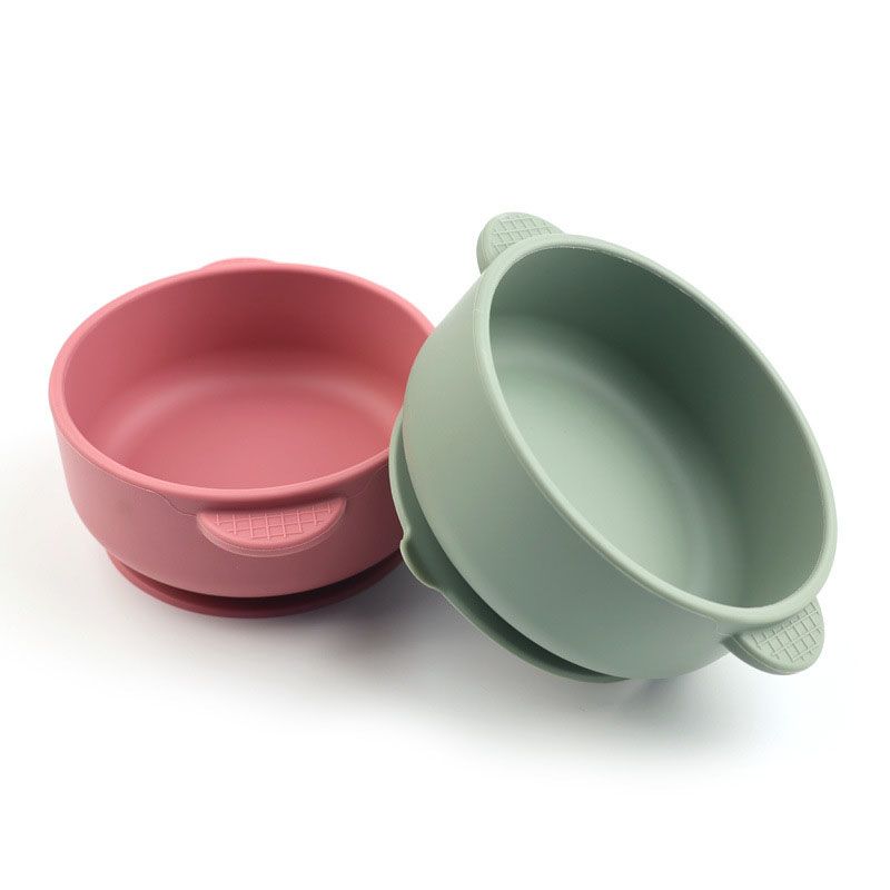 Custom OEM Pantone colors for silicone baby suction bowls factory direct