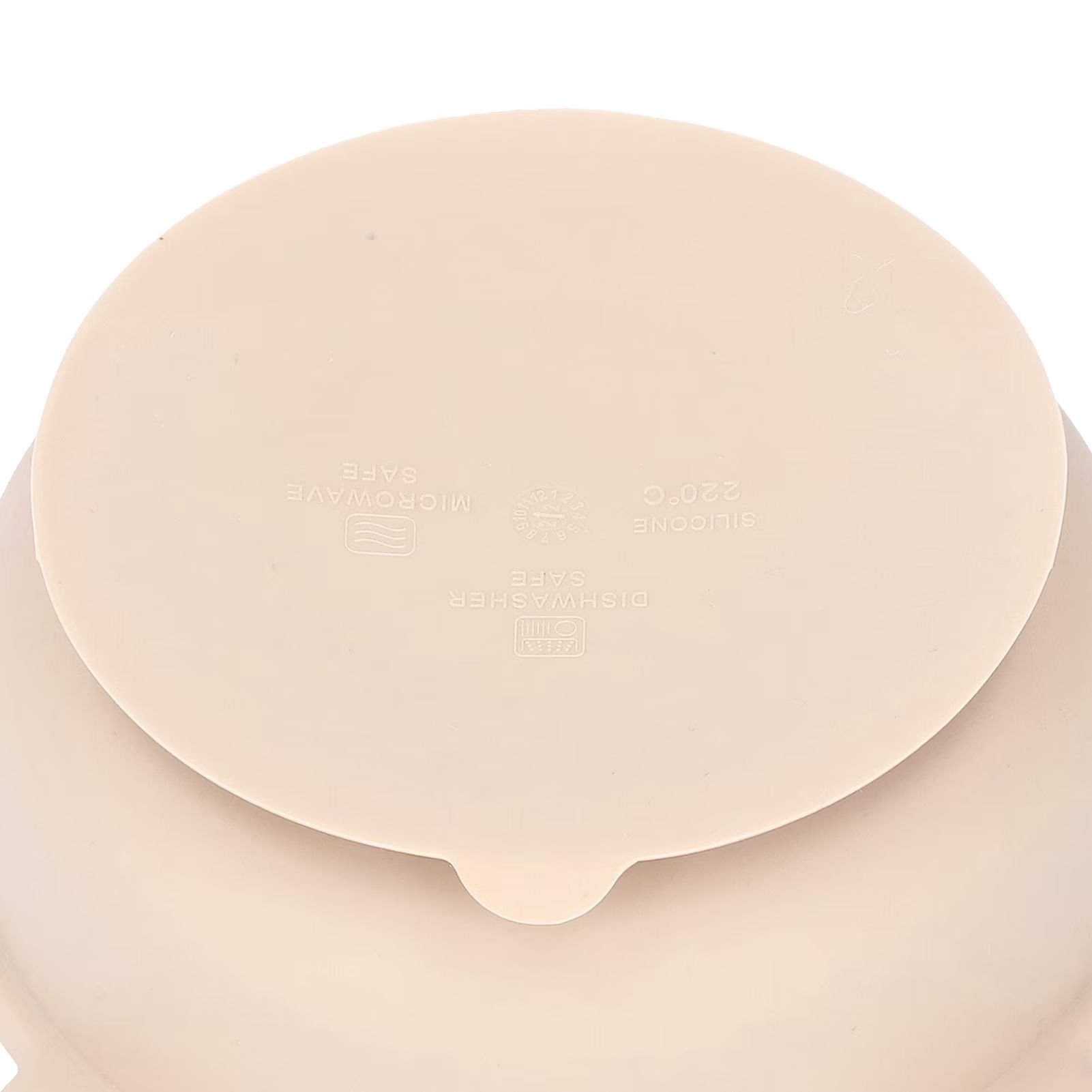 Slip-proof suction bottom on aesthetic pastel silicone baby snack bowl