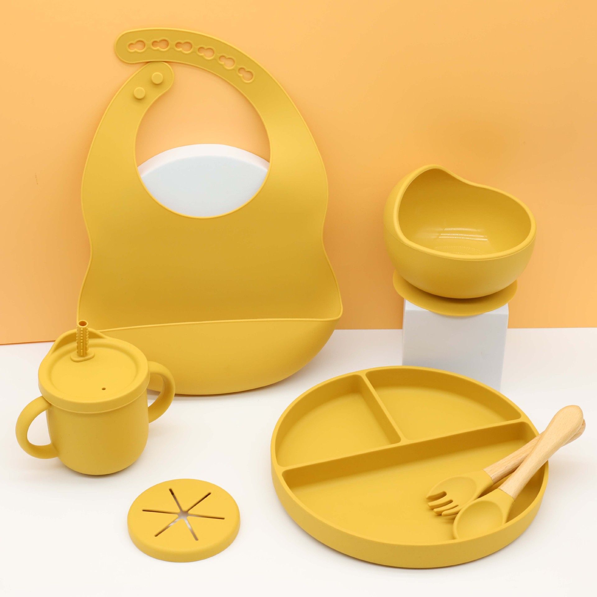 Complete 6-Piece Baby Feeding Set Food Grade Silicone All-in-One Feeding Solution
