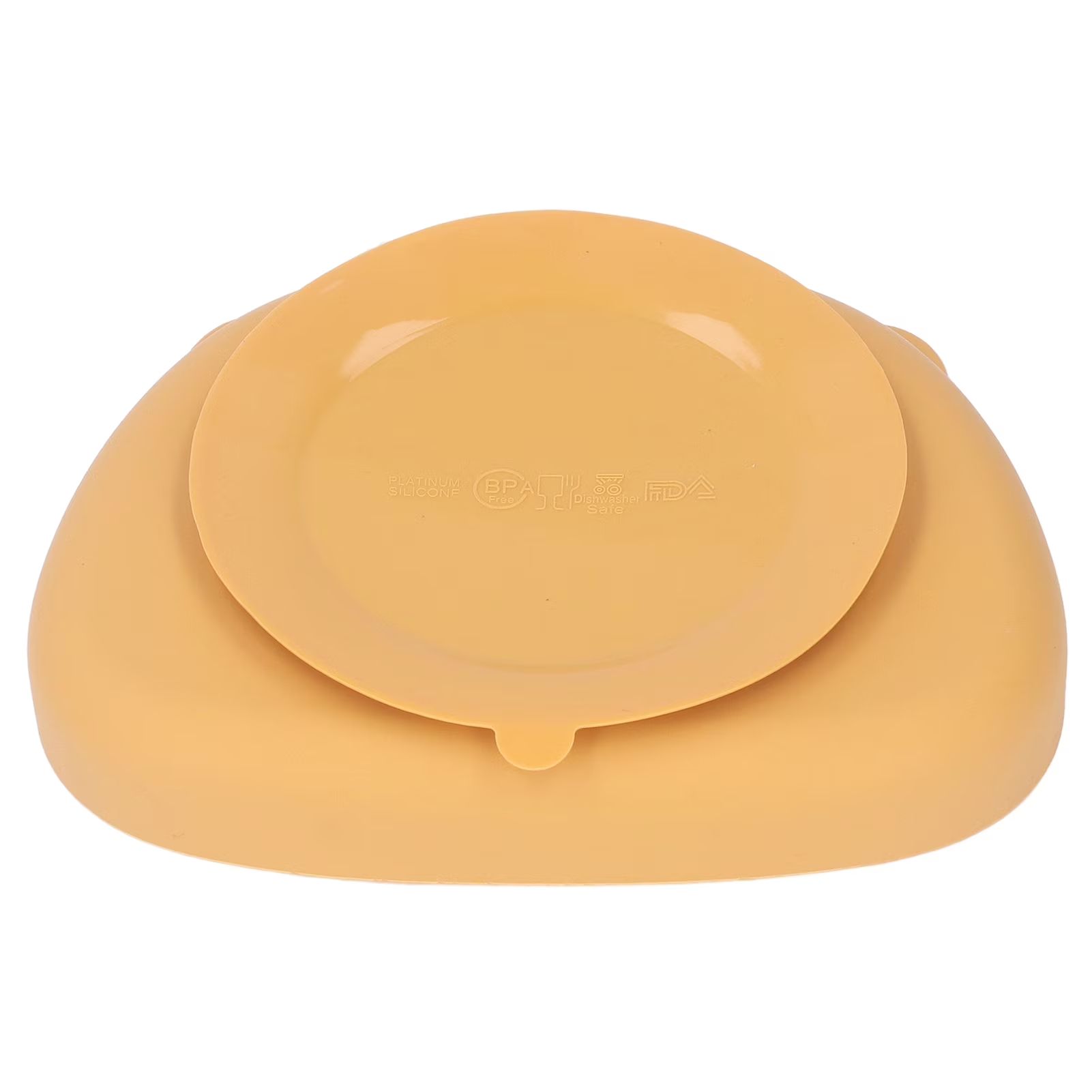 Microwave safe flexible silicone toddler training dish factory direct