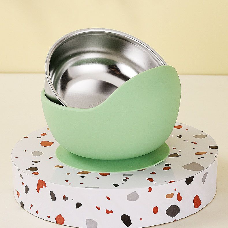Detachable 304 stainless steel inner bowl and silicone suction base