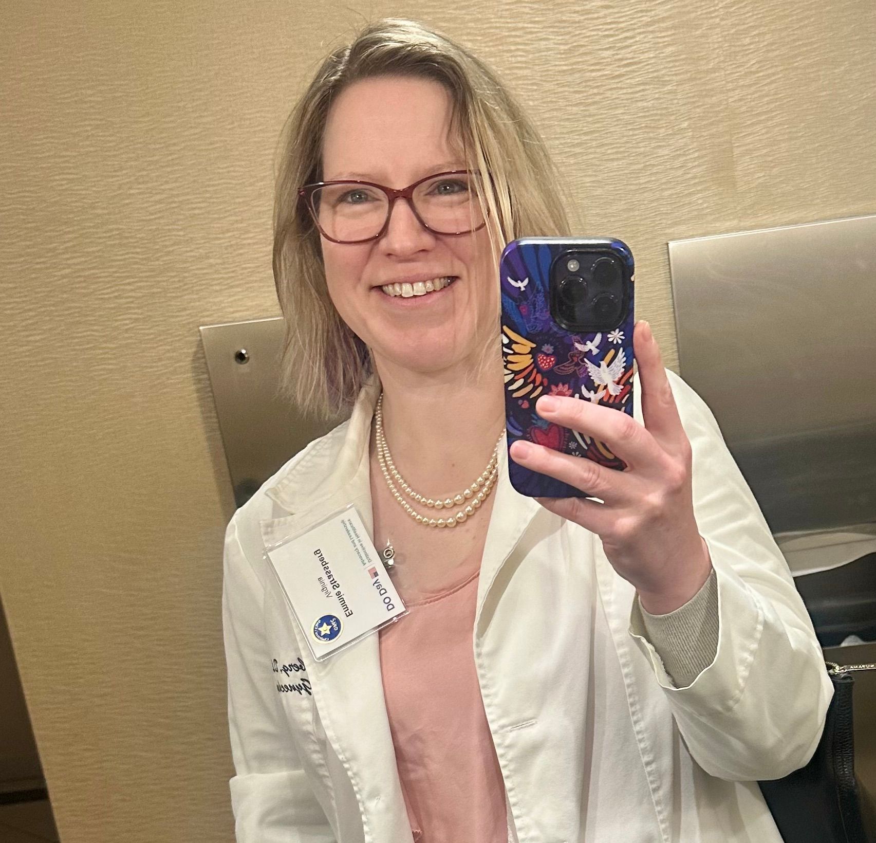 Me the one day a year I wear my white coat doing advocacy for DO Day on the Hill