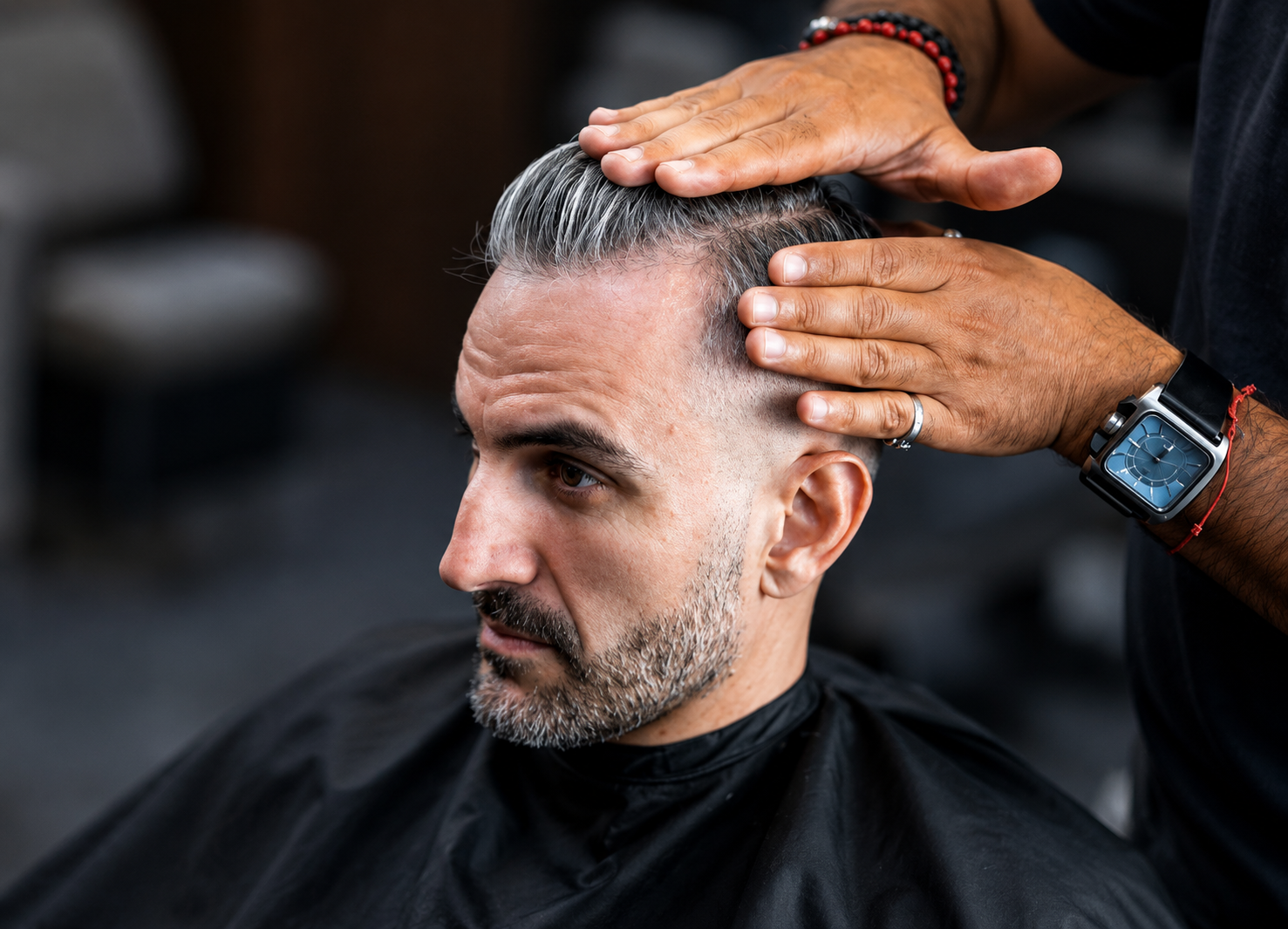 Fade + Beard Trim + Styling