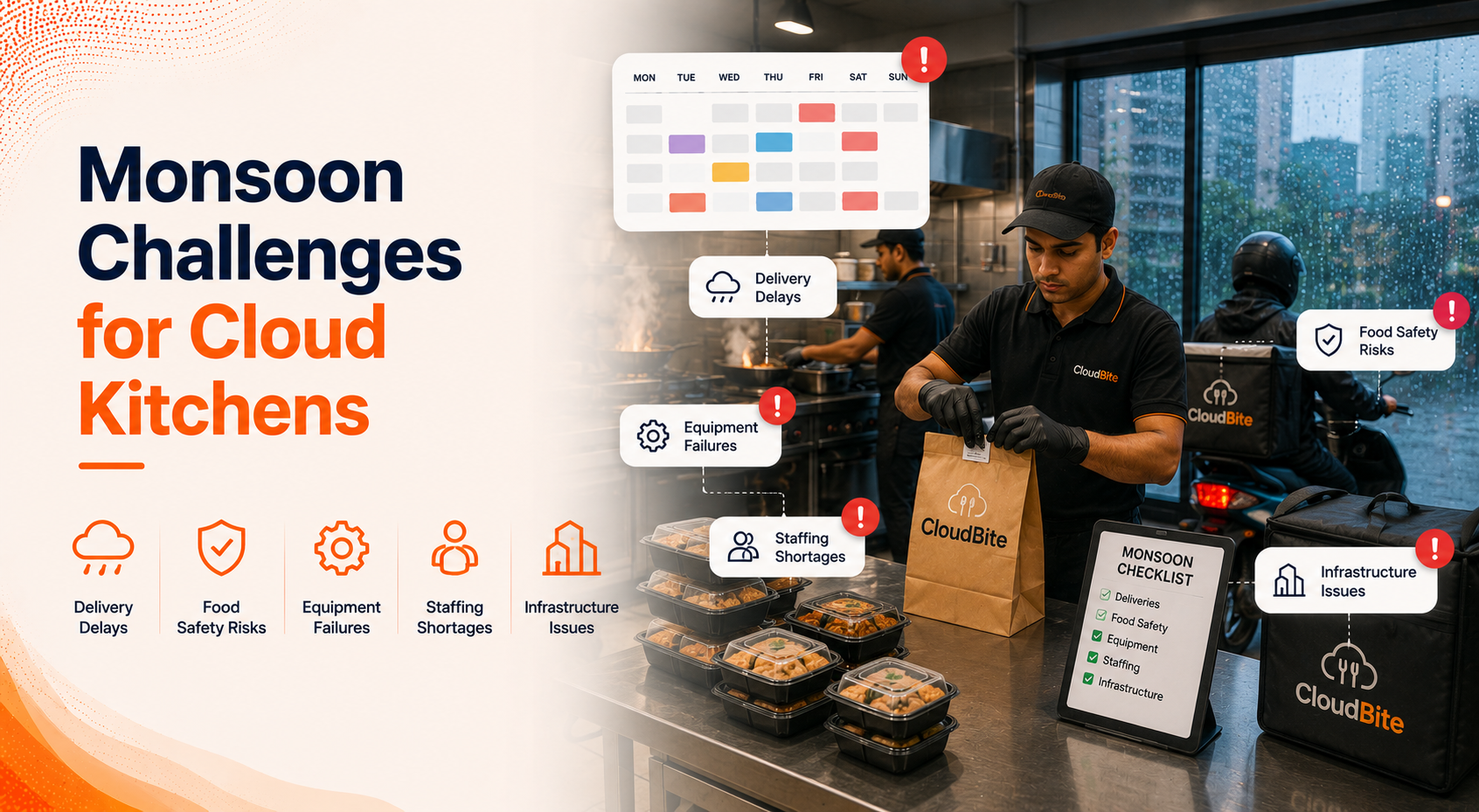 How Cloud Kitchens Can Stay Operational During the Monsoon Season