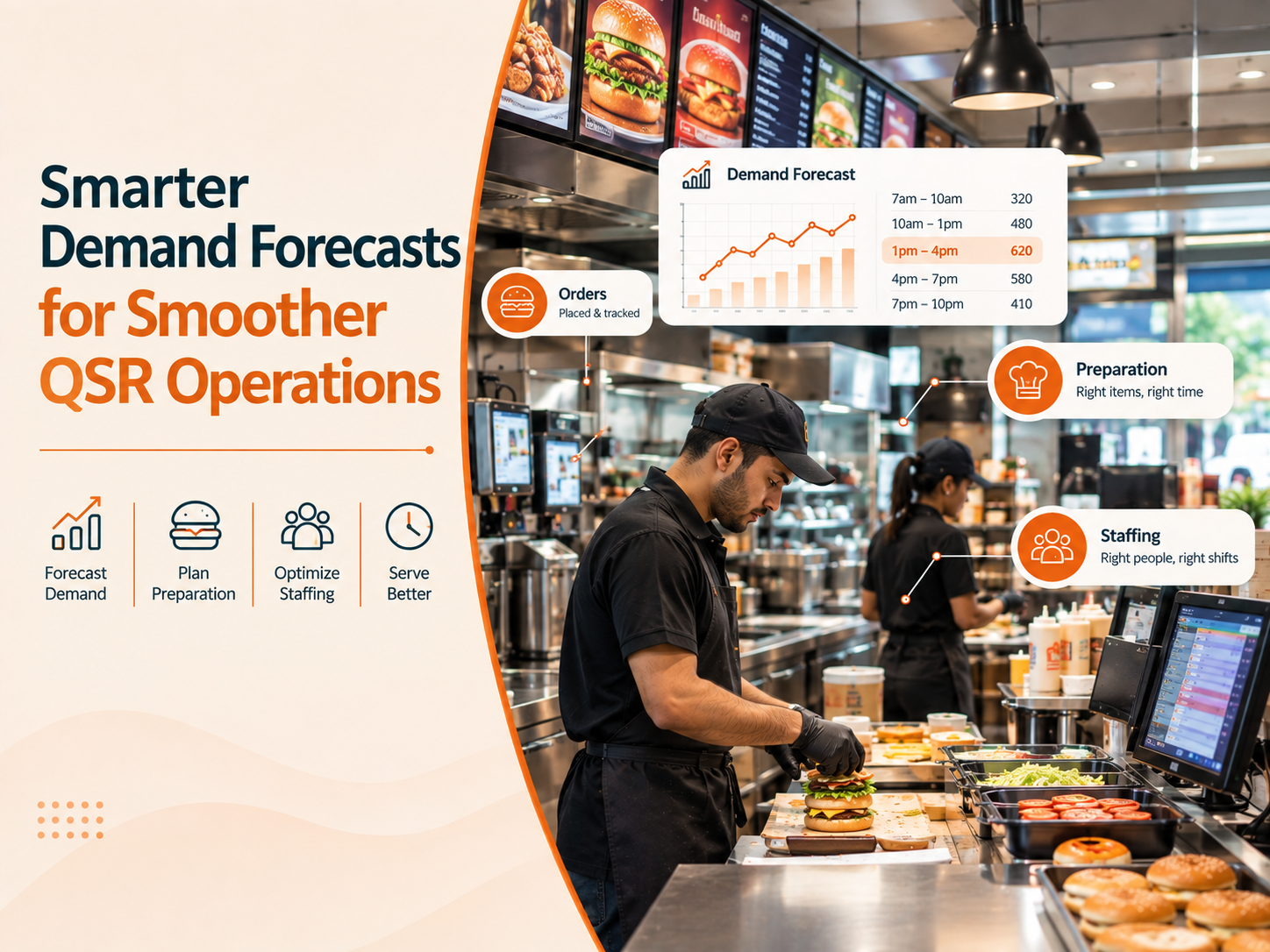 Demand Forecasting in QSR: How Outlets Predict Orders, Prep, and Staffing