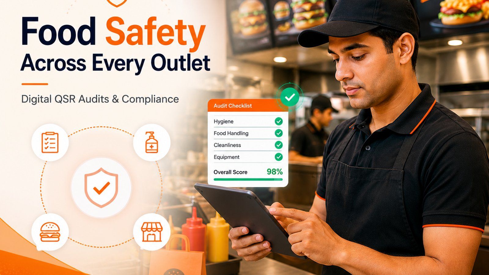 Ensuring 100% Food Safety Compliance in QSRs with Digital Audit Tools