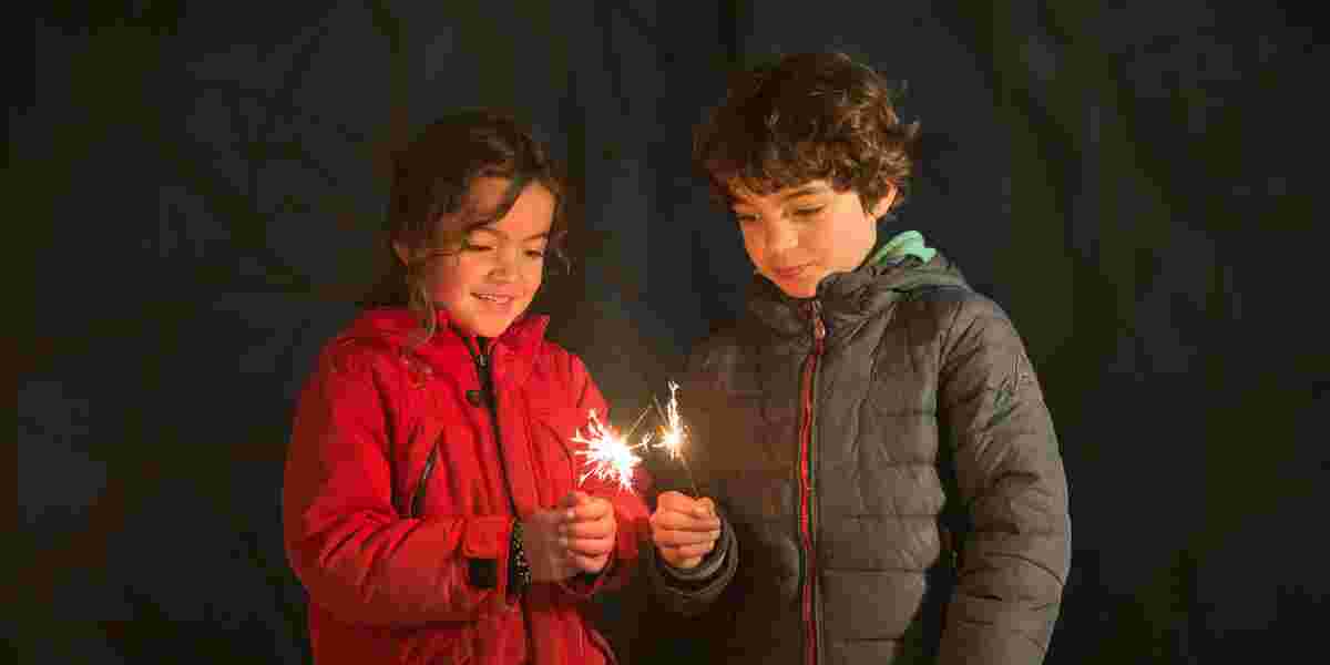 To barn med stjerneskudd