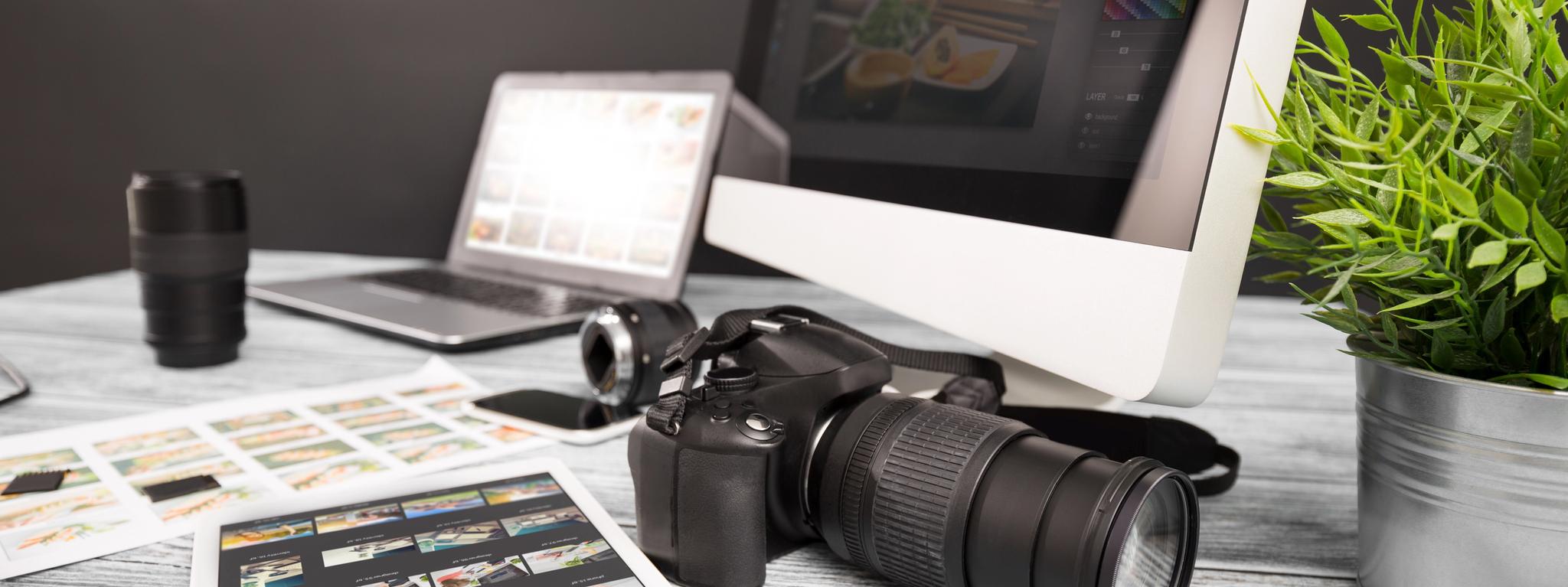 Kamera og bilder på skjerm