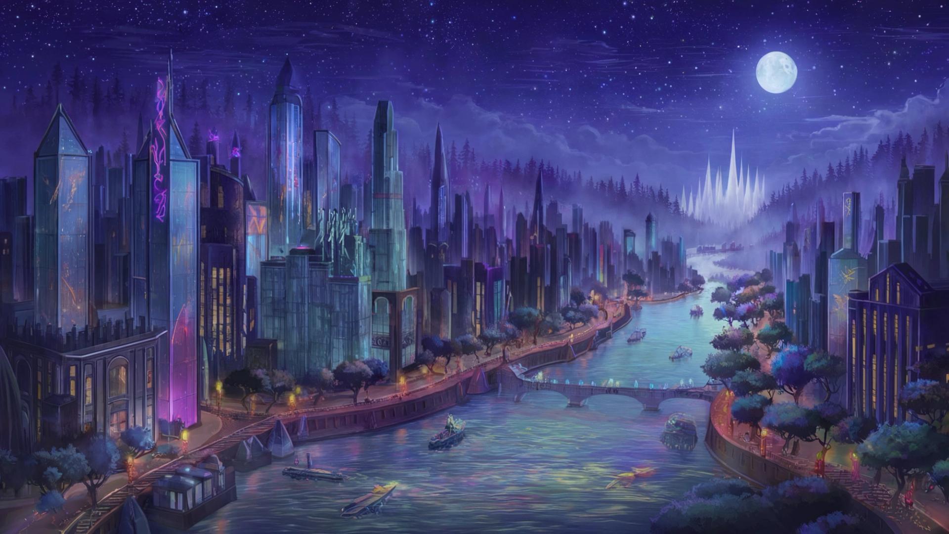 Nightime Cityscape