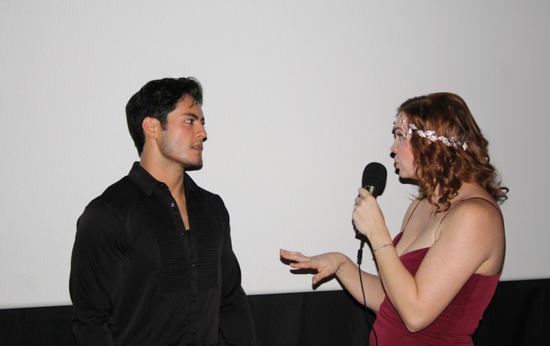 Max being interviewed