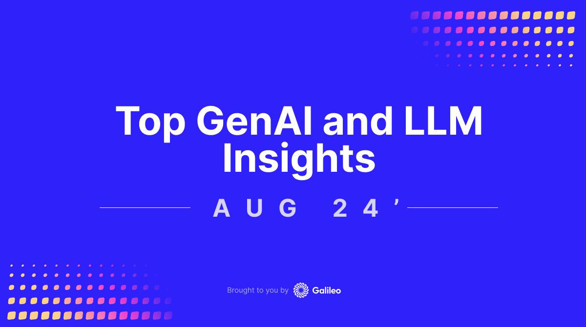 Generative AI and LLM Insights: August 2024