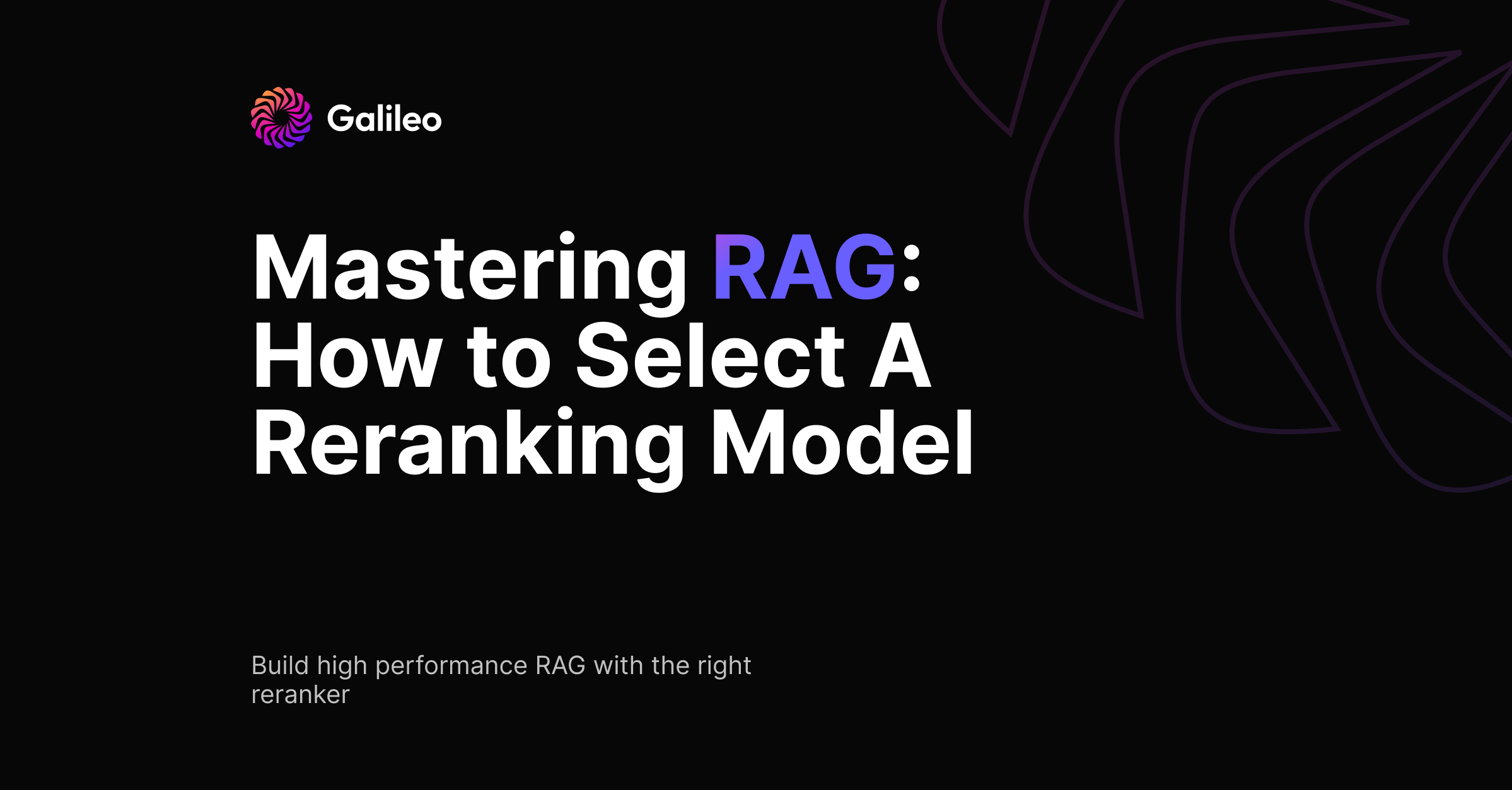 Mastering RAG: How to Select A Reranking Model
