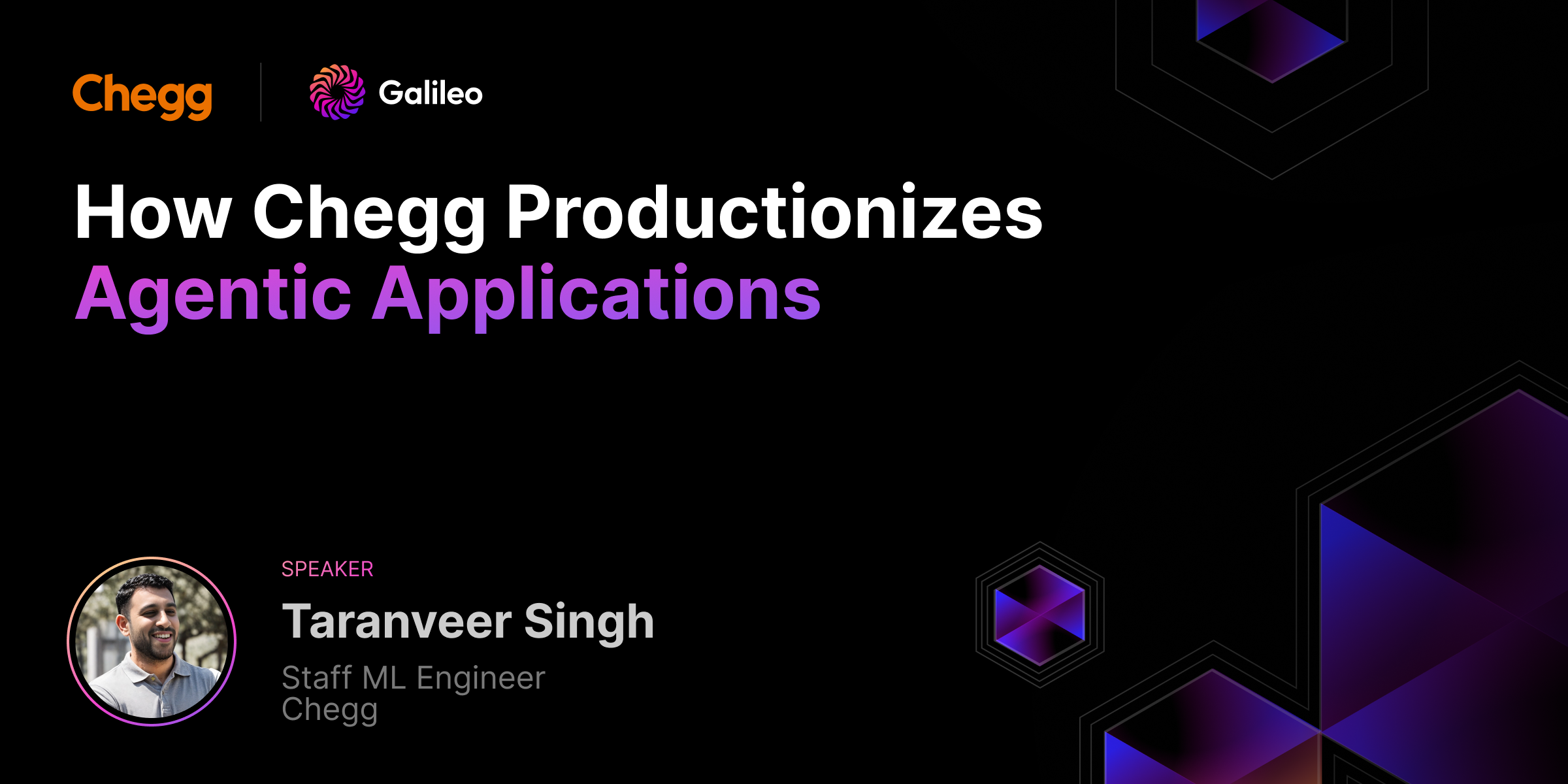 Webinar - How Chegg Productionizes Agentic Applications