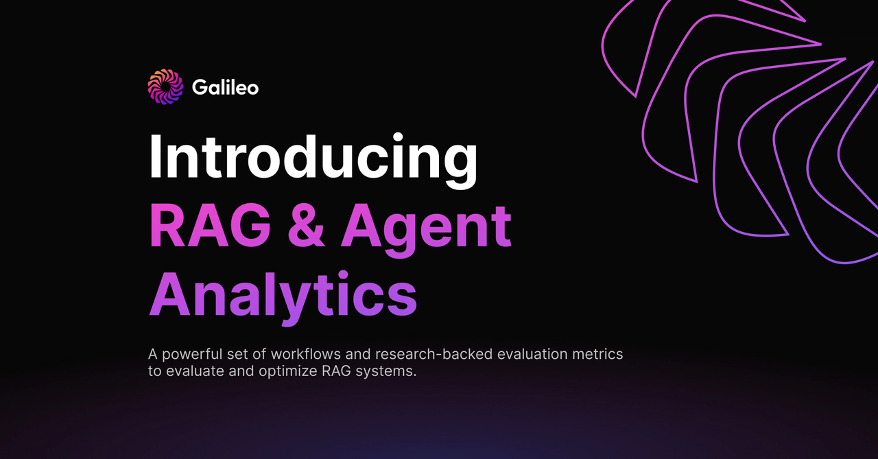 Introducing RAG & Agent Analytics