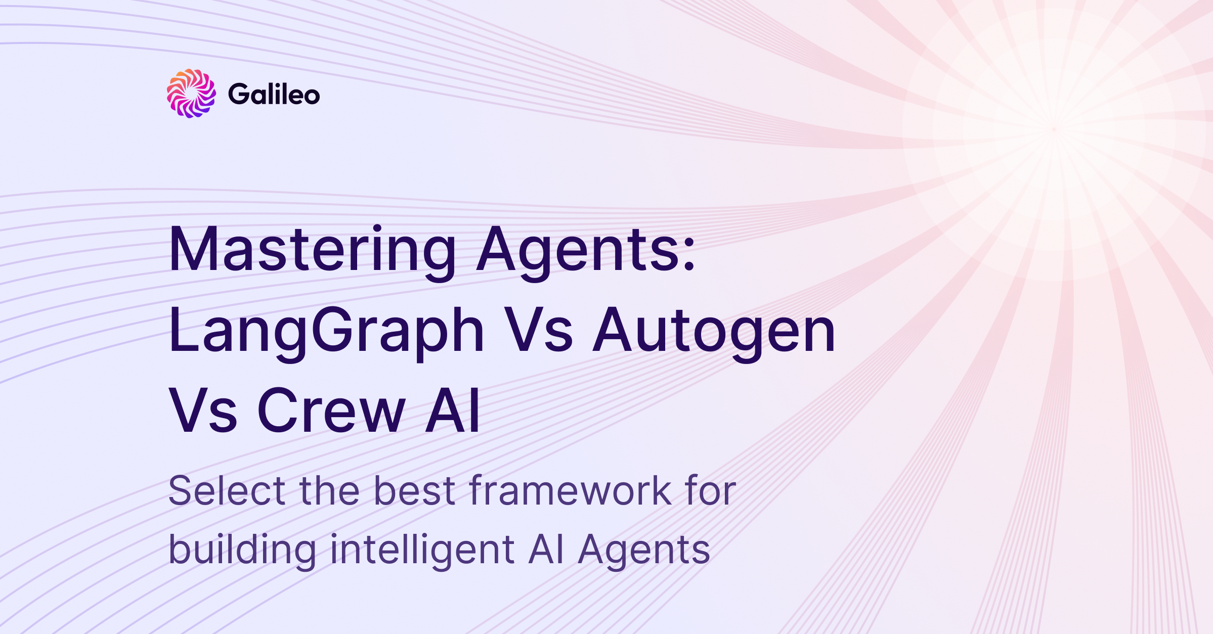 Select the best framework for building intelligent AI Agents