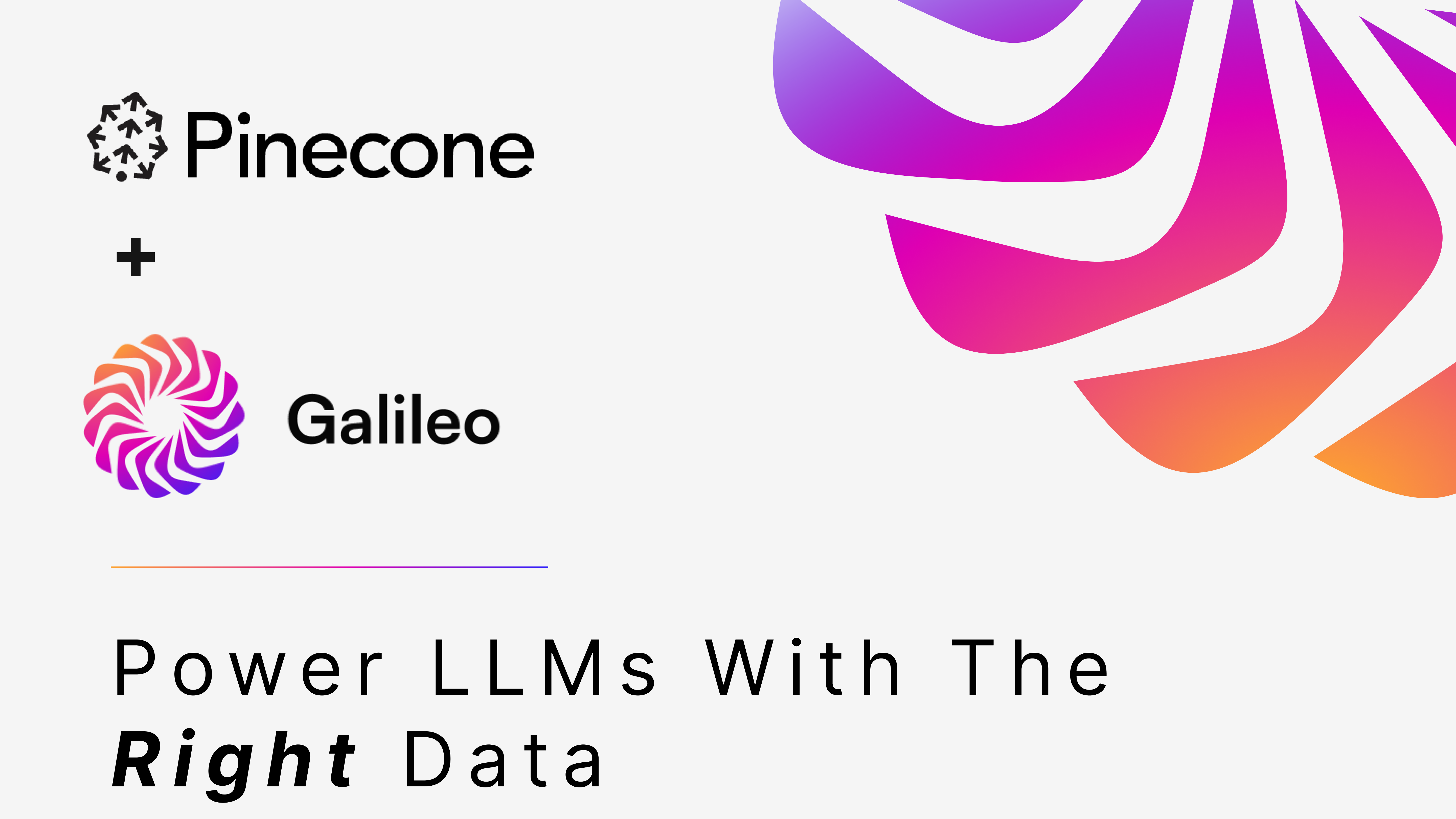 Galileo LLM Studio enables Pineonce users to identify and visualize the right context to add powered by evaluation metrics such as the hallucination score, so you can power your LLM apps with the right context while engineering your prompts, or for your LLMs in production