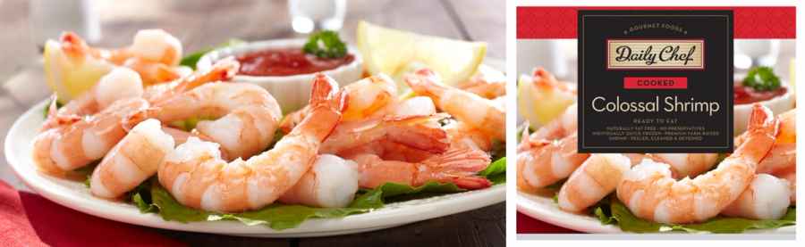 331693 Cooked Colossal Shrimp, commercial photography for Sam's Club
