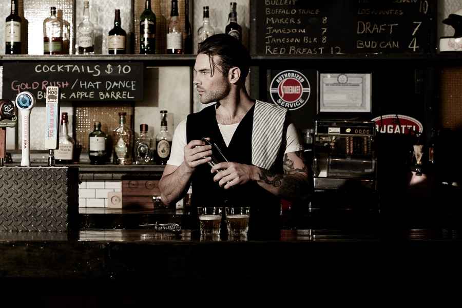 02 Bartender 056, commercial photography for The Shop Brooklyn