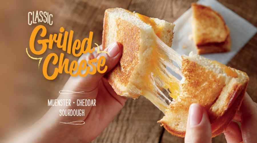 brueggers grilled cheese sandwich, commercial photography for Bruegger's Bagels