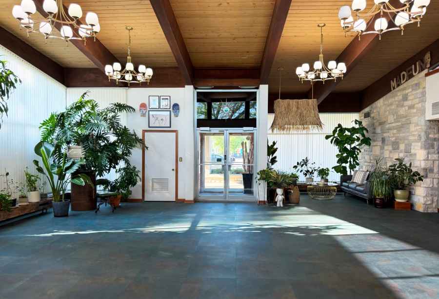The entrance, looking to the front doors., commercial photography for The entrance, looking to the front doors.