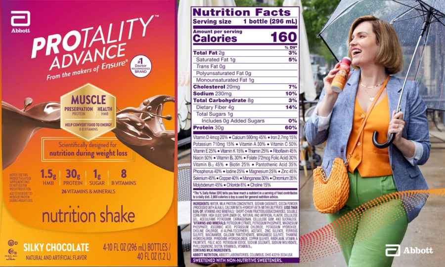 Protality Chocolate Shake, commercial photography